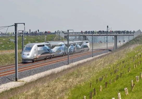 TGV, рекорд скорости на ж.д.  574,8 km/ч