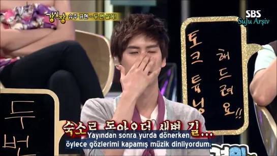 100713 Strong Heart - Kyuhyun 2007 Yılındaki Trafik Kazasını Anlatıyor (Türkçe Altyazılı)