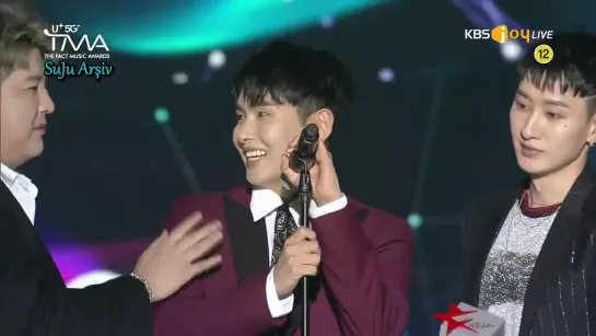 190424 TFMA FanNStar Choice Award - Ryeowook ve Shindong'un Ödül Konuşması (Türkçe Altyazılı)