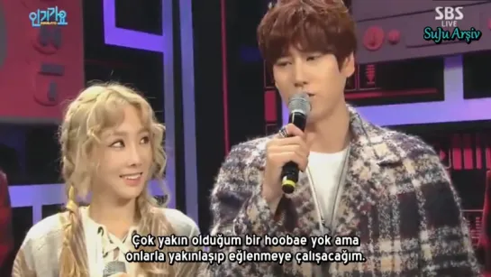 151018 Kyuhyun & SNSD Taeyeon - Inkigayo Röportajı (Türkçe Altyazılı)