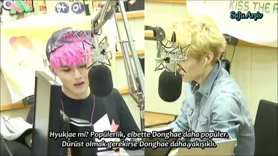 130624 SukiraKiss The Radio - Donghae ve Eunhyuk'un Annesi Kapışıyor (Türkçe Altyazılı)