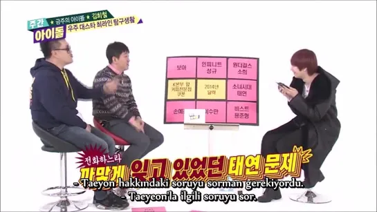 140101 Weekly Idol - Heechul 2. Kısım (Türkçe Altyazılı)