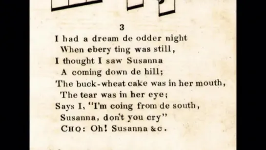 Stephen Fosters Oh! Susanna - Original 1848 Lyrics