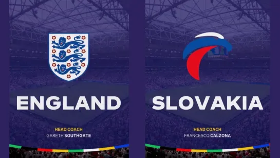 EURO 2024.Round of 16  30 June England - Slovakia