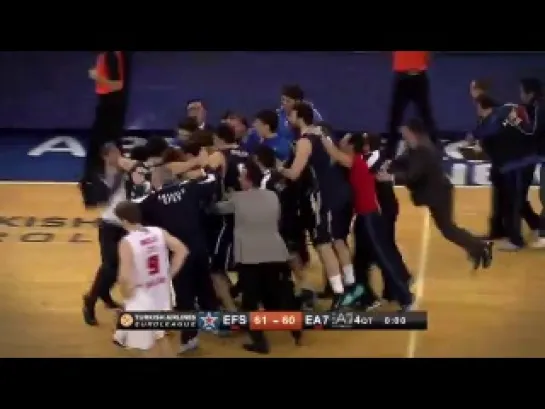 Такой мяч забрасывается раз в сто лет !!! - Play of the night- Zoran Planinic, Anadolu Efes Istanbul - Olympia (Italy) 61:60