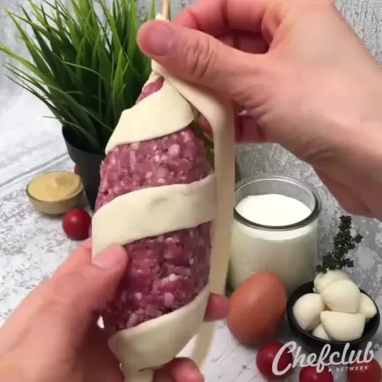 Супер мясной круасан