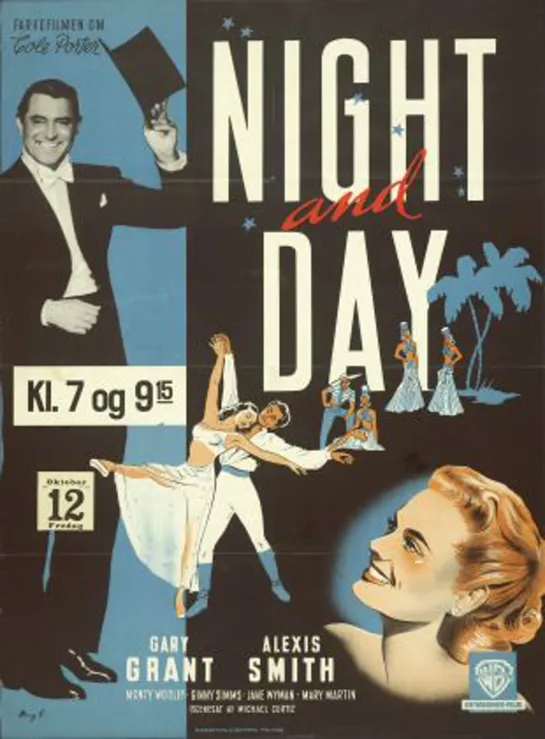 Ночь и день / Night And Day (1946) мюзикл, биография  / Кэри Грант, Алексис Смит, Монти Вулли