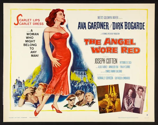 Ангел была в красном / The Angel Wore Red (1960)  Ава Гарднер, Дирк Богард, Джозеф Коттен