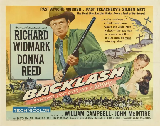 Ответный удар / Backlash (1956) вестерн Донна Рид, Ричард Уидмарк