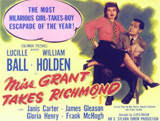 Мисс Грант завоёвывает Ричмонд / Miss Grant Takes Richmond (1949) Люсиль Болл, Уильям Холден