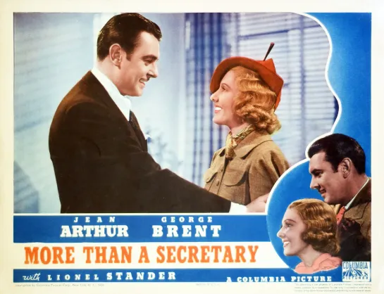 Больше, чем секретарь / More Than a Secretary (1936) Джин Артур, Джордж Брент