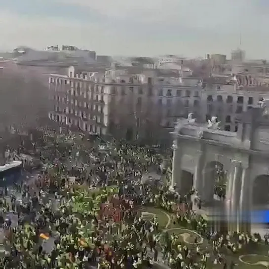 🔥 Протестующие фермеры захватили центр Мадрида и обругали своего премьера