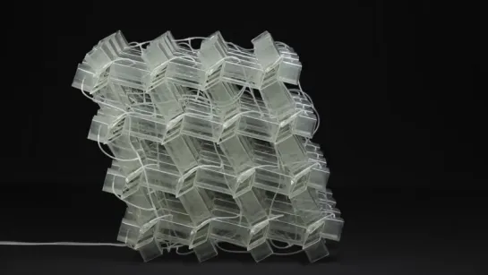 A 3-D Material that Folds, Bends and Shrinks on its Own