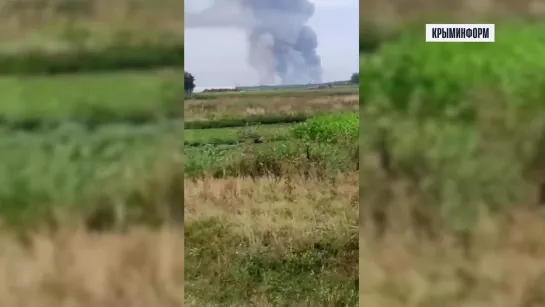 Склад с боеприпасами загорелся в Джанкойском районе Крыма