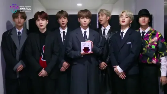 [MESSAGE] 181106 BTS won 'IDOLCHAMP Global Popularity Award' at @.MBC x genie Music Awards 2018