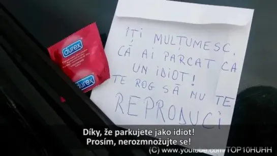 Špatně parkující řidič našel za stěračem vtipný vzkaz