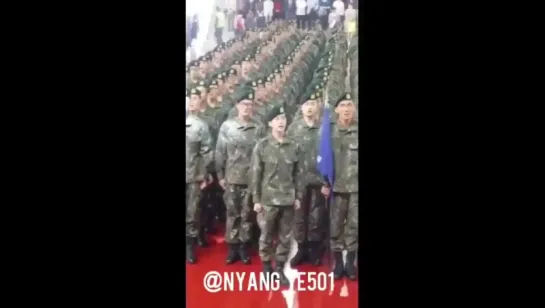 Kim Hyung Jun Basic Military Training Completion Ceremony at Nonsan [04.05.17]