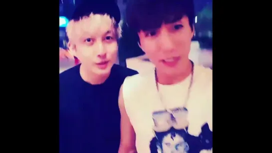 Kim Hyung Jun with friend