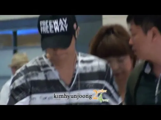 KimHyunJoong fancam-arrival from Bangkok [31.07.12]