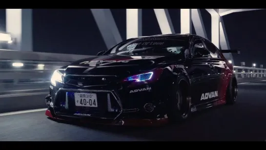 ADVAN TOYOTA MARK X Night Cruise in Tokyo