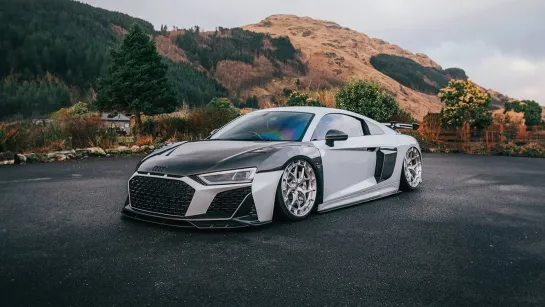 Audi R8 in the Scottish Highlands