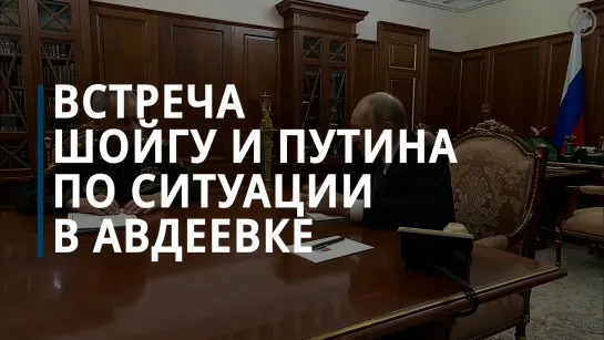 Встреча Шойгу и Путина по ситуации в Авдеевке