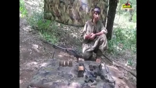 Footage shows the weapons captured by HPG from Turkish troops in Ali Dirêj valley, Bradost