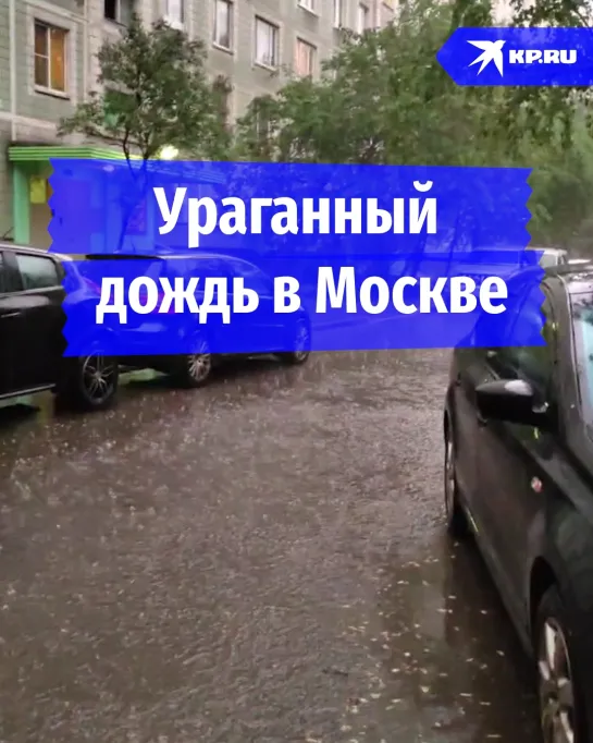 В Москву пришёл ураганный дождь