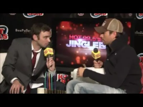 Интервью Энрике после выступления на HOT 99.5's Jingle Ball 2012