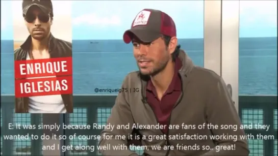 Enrique Iglesias Entrevista (09_07_16) [English subtitles]