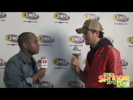 Enrique Iglesias Interview Backstage Q102 at Springle Ball (May 2012)