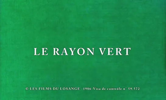 Eric Rohmer "Le rayon vert" 1986