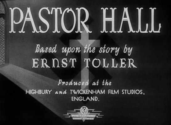 Roy Boulting "Pastor Hall" 1940