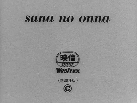 Hiroshi Teshigahara "Suna no onna" 1964