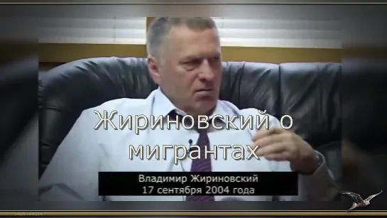 2004 г. Жириновский о мигрантах и о переселении. О биометрии и о краже персональных данных