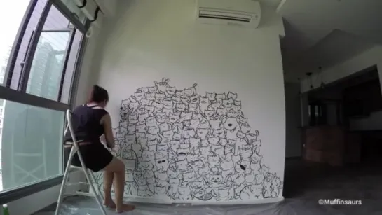 Meowtain - Wall Mural