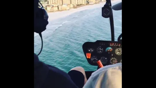 "Just a couple of dudes taking a chopper ride "