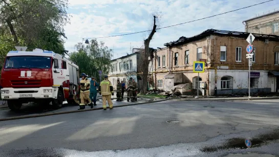 Пожар в историческом центре Самары: ночью 6 июня загорелся жилой 2-этажный дом по адресу Молодогвардейская, 51