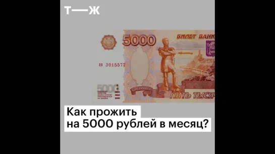 Как прожить на 5000 рублей в месяц?