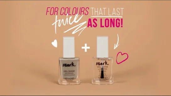 Avon mark Gel Shine Nail Enamel в нюдовых тонах