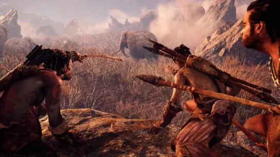 Far Cry Primal прохождение часть 1.Охотник стал жертвой,охота на мамонта.