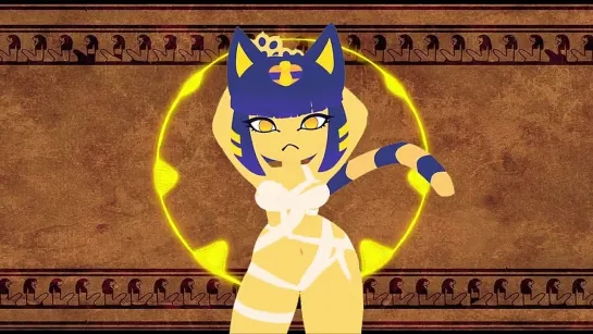 [Лазу-тан] She is definitely just dancing... Ankha animation meme