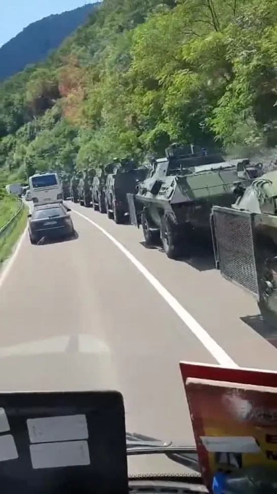 🔴В колонне сербской армии, направленной к Косово, были замечены полученные из России БРДМ-2МС