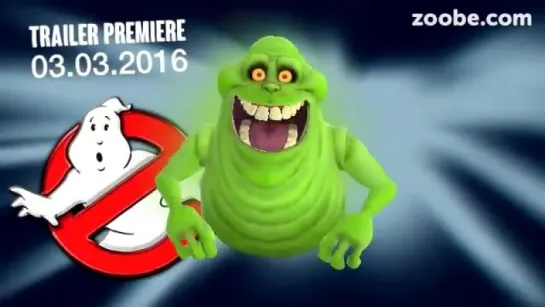 Slimer and The Ghostbusters movie trailer (Zoobie)