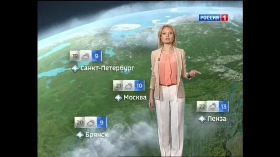 Прогноз погоды и конец эфира (Россия-1, 13.06.2016)