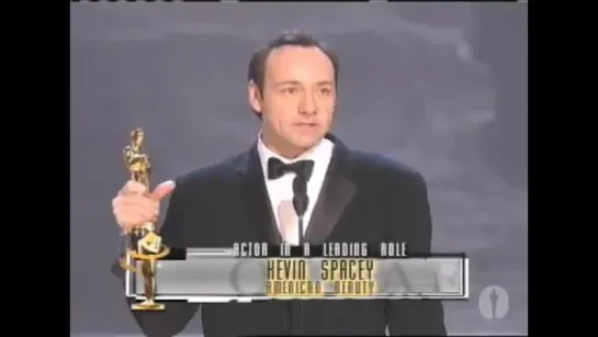 Kevin Spacey Wins Best Actor- 2000 Oscars