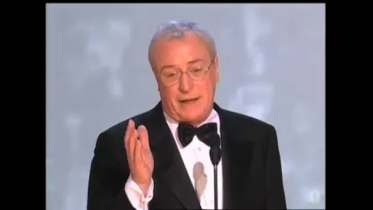 Michael Caine Wins Supporting Actor- 2000 Oscars