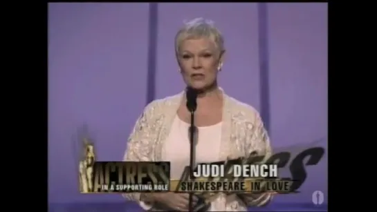 Judi Dench winning Best Supporting Actress