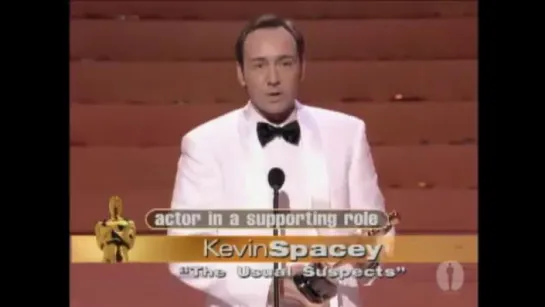 Kevin Spacey Wins Supporting Actor- 1996 Oscars