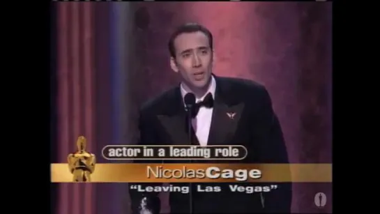 Nicolas Cage winning Best Actor